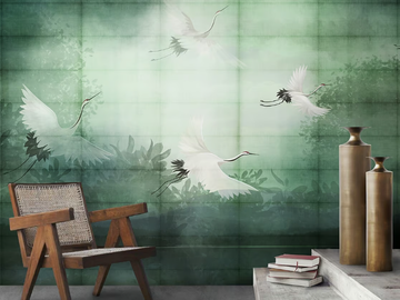 FLIGHT - Tropical glass-fibre wallpaper by N.O.W. Edizioni - view 2